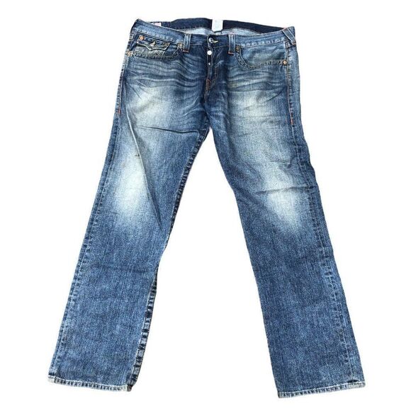 True Religion Jeans Size 38 JACK Blue - Picture 4 of 8